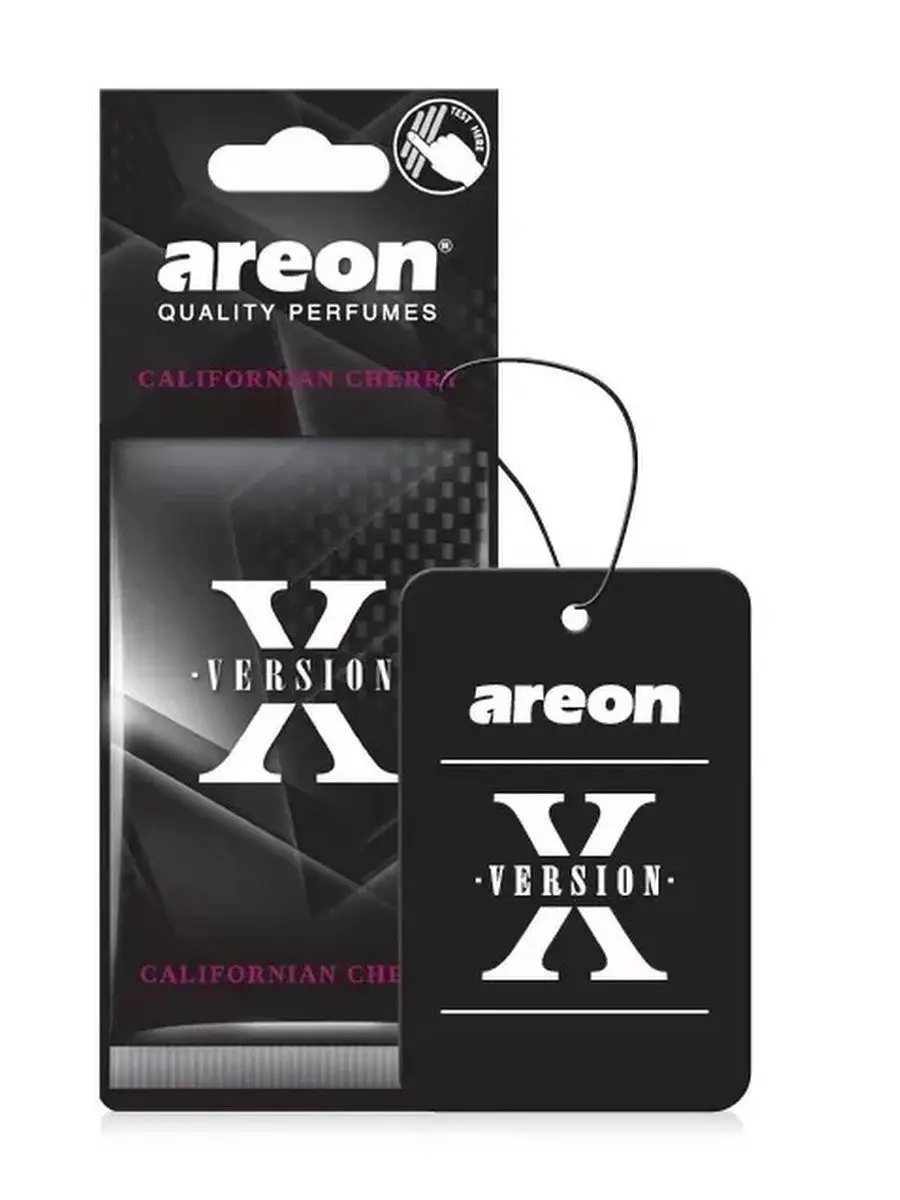 Ароматизатор картоный (Californian cherry X) черный Areon