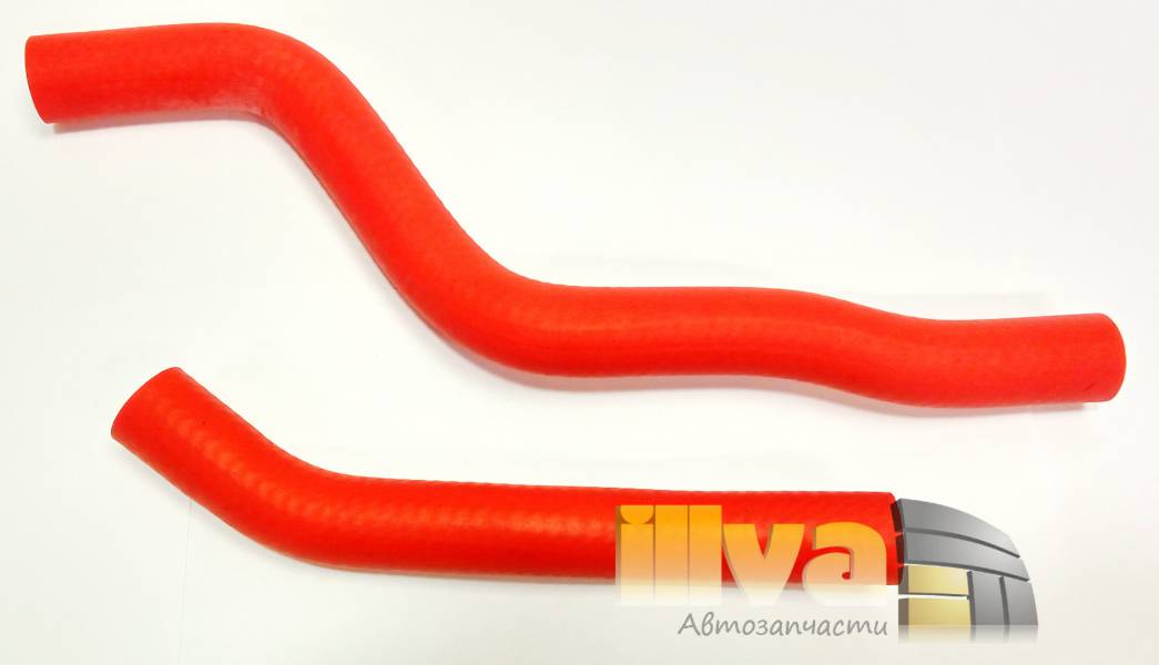 Комплект патрубков охлаждения силиконовые (красные) (2шт) Ваз 2123 АБПА