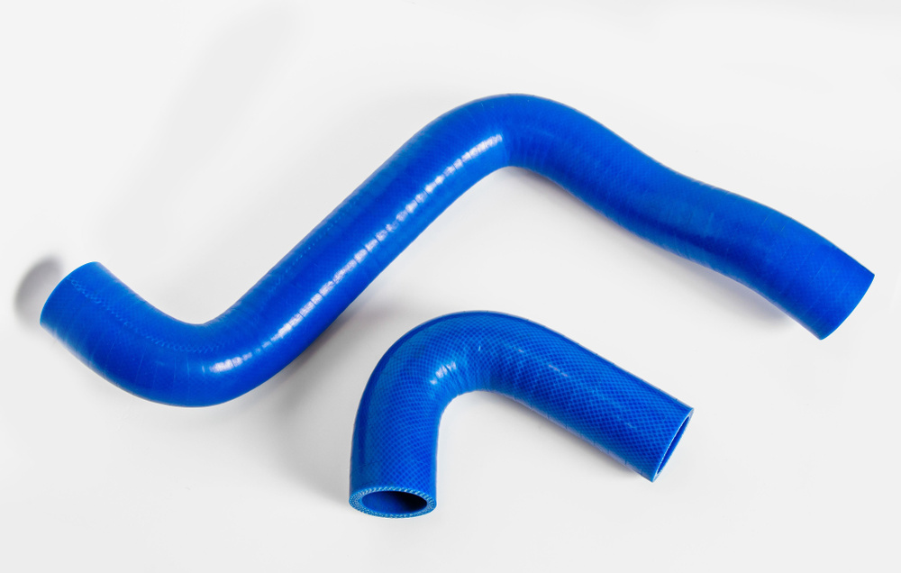 Комплект патрубков охлаждения силиконовые (синие) Ваз 1118 (16кл) АБПА
