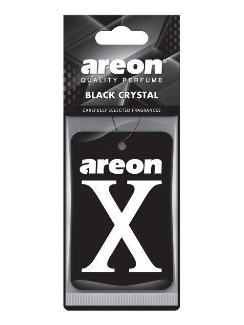 Ароматизатор картоный (Black crystal X) черный Areon
