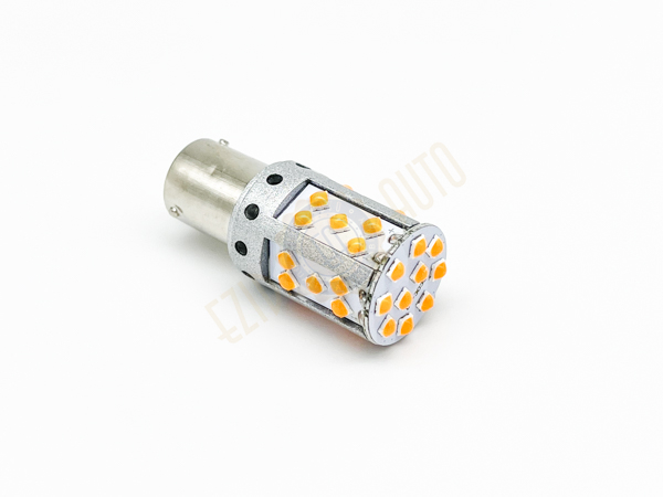 Автолампа PY21W/1156-3030-35 (12V) (двух контактная со смещенным цоколем) Желтый свет NTS AVTO