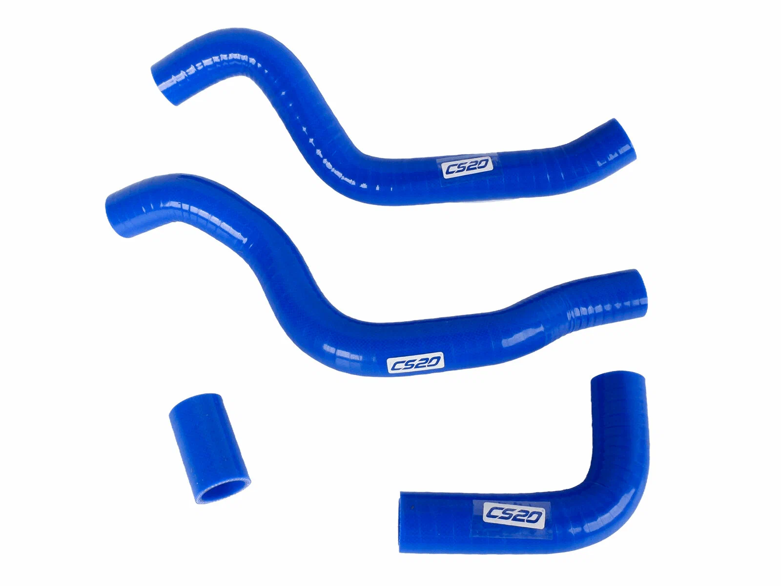 Комплект патрубков охлаждения (синий силикон) (4шт) Ваз 2112 A-SPORT