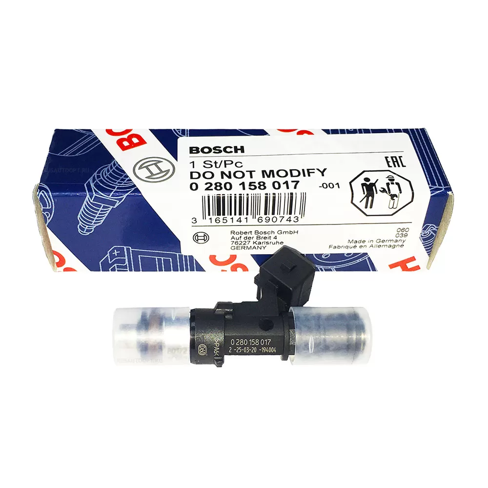 Форсунка топливная (017) Ваз 1118, 2170, 2190, 2107, 21214 (1.6) 8кл BOSCH-АНАЛОГ